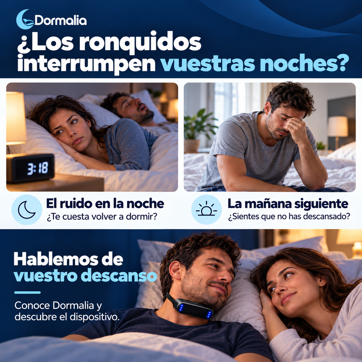 Dormalia® Dispositivo Inteligente Anti-Ronquidos