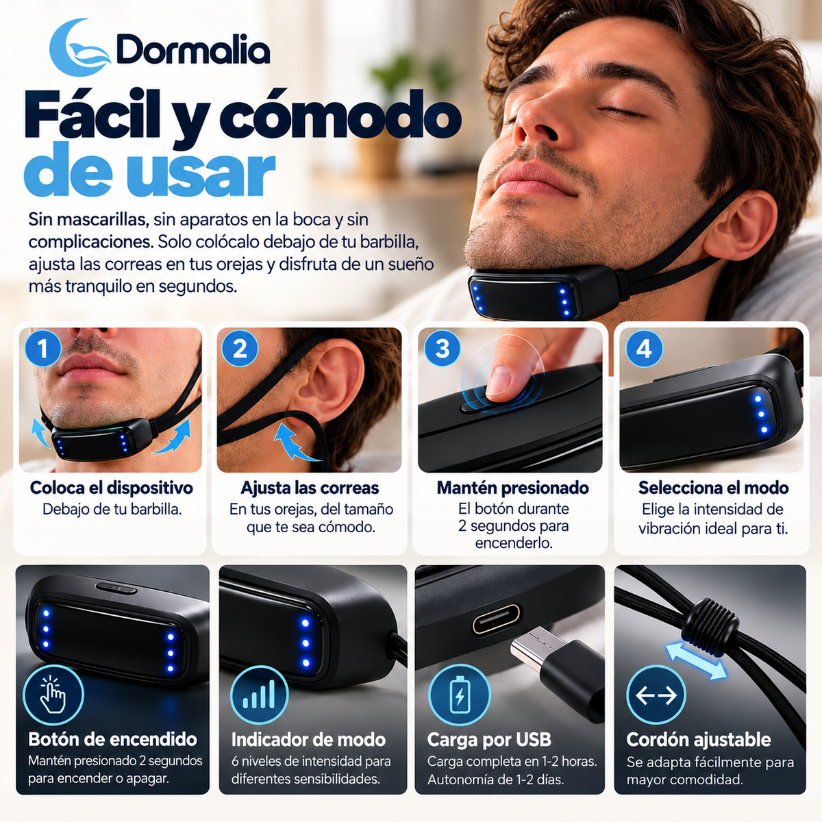 Dormalia® Dispositivo Inteligente Anti-Ronquidos