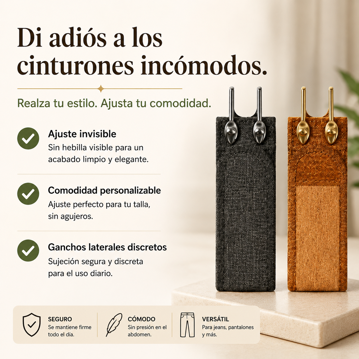 Aúreo® Cinturón sin hebilla